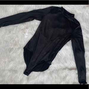sheer long sleeve bodysuit